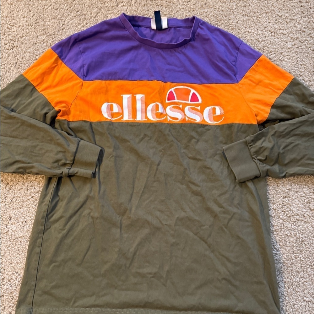 Ellesse Purple and Orange Long Sleeve Shirt